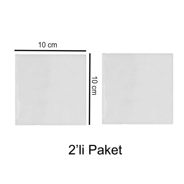 Seramik Magnet 10x10cm - 2'li Paket