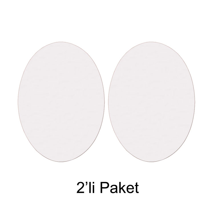 11x15cm Oval Seramik - 2'li Paket