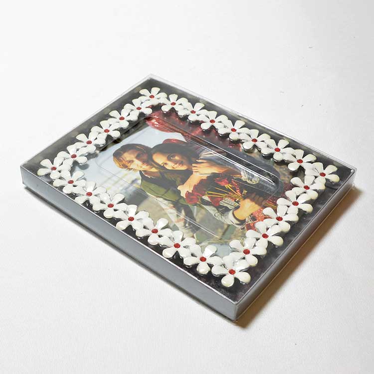 15x21 Çiçek Kenarlı Taşlı Çerçeve - Görsel 2