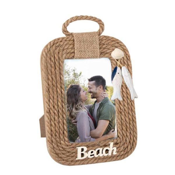 Beach Hasır İpli 10x15 Ahşap Çerçeve