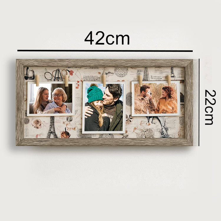 2'li Paket Ahşap İpli Fotoğraf Çerçevesi - 20x40 - Görsel 4
