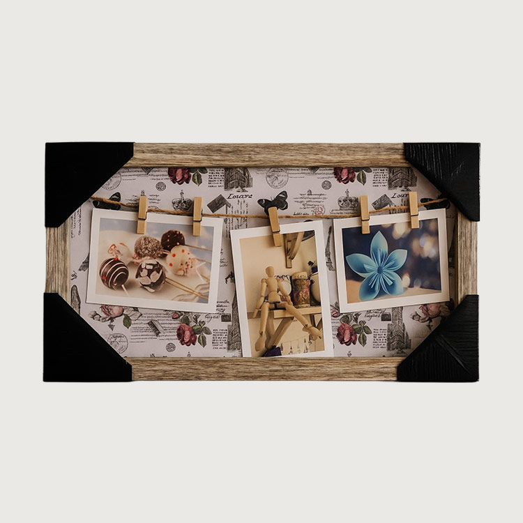 2'li Paket Ahşap İpli Fotoğraf Çerçevesi - 20x40 - Görsel 2