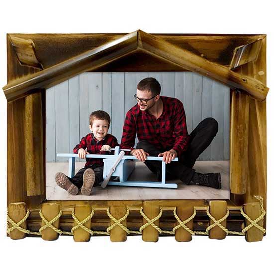 Ev Bambu 15x21cm. Fotoğraf Çerçevesi