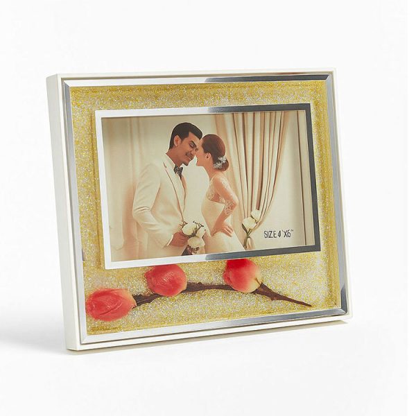Güllü Fotoğraf Çerçevesi - 10x15cm