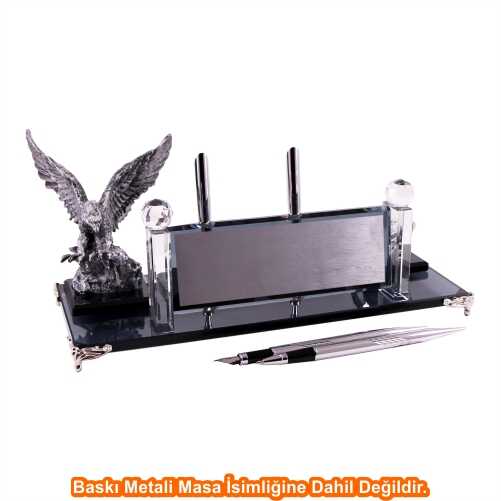 Gümüş Kartal Kristal Masa İsimliği KC1602