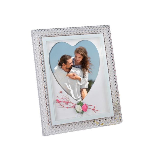 Kalpli Led Işıklı Kristal Fotoğraf Çerçevesi - 20x25cm