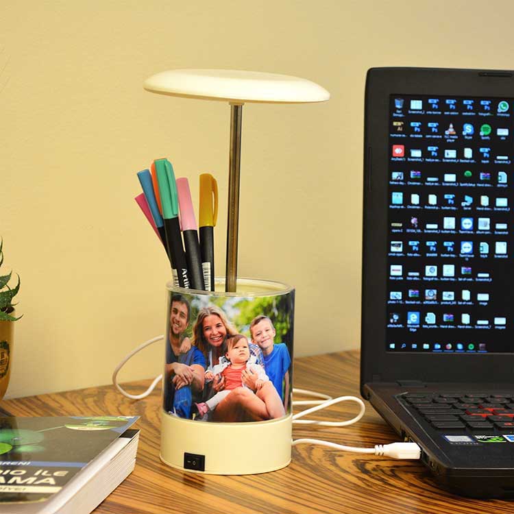 Kalemlikli Led Işıklı Okul-Ofis Öğretmen Gece Lambası Çerçeve - Görsel 2