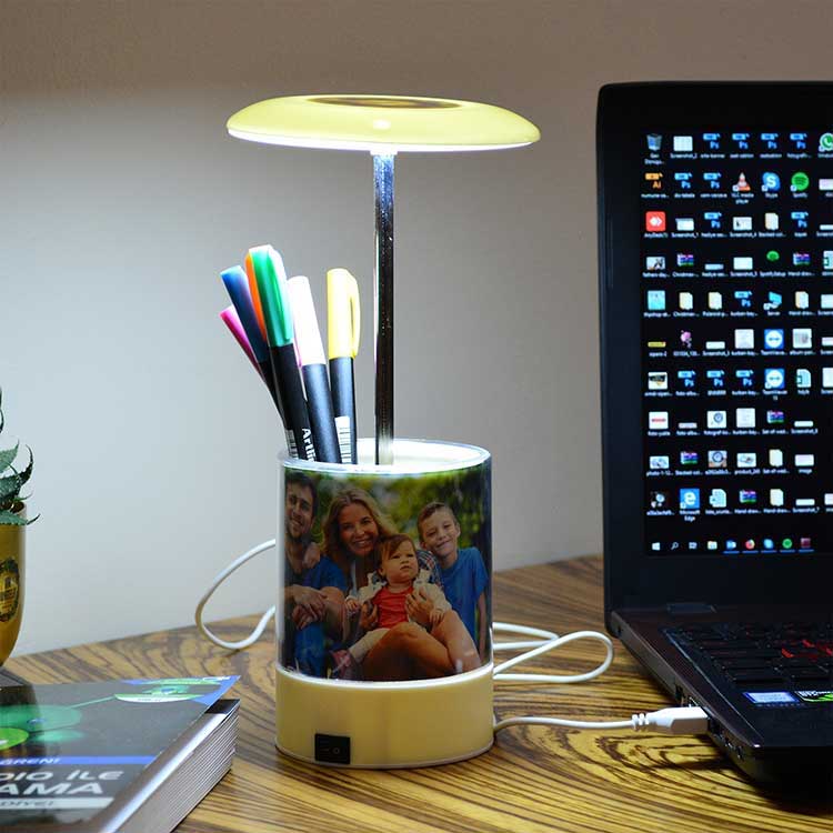 Kalemlikli Led Işıklı Okul-Ofis Öğretmen Gece Lambası Çerçeve - Görsel 4