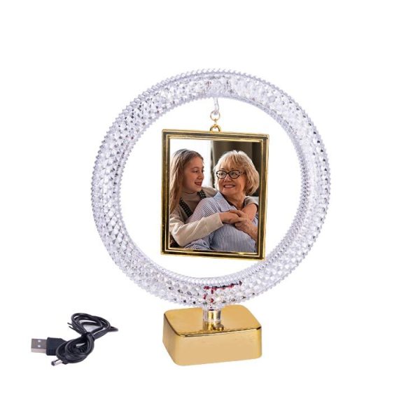 Led Işıklı Kristal Çember Fotoğraf Çerçevesi