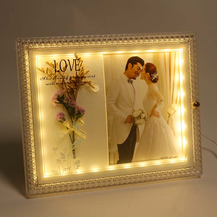 LED'li Çiçekli Fotoğraf Çerçevesi - Görsel 8