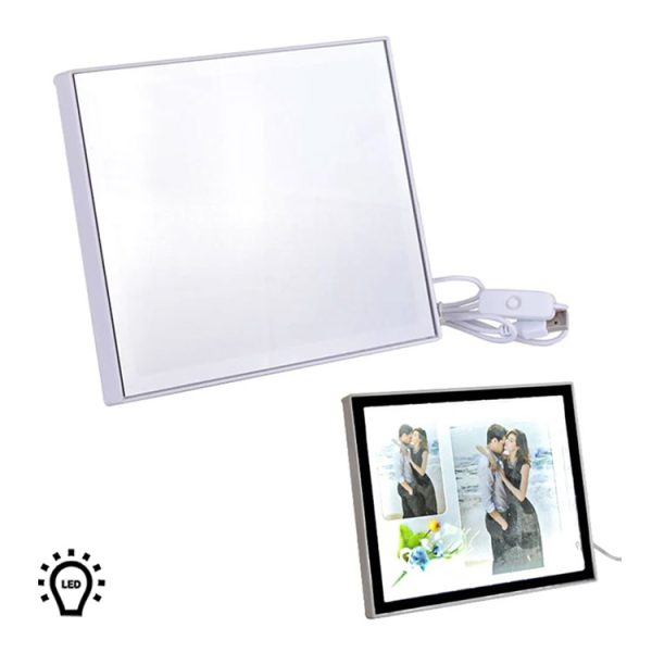 Ledli Çift Fotoğraflı Sihirli Ayna