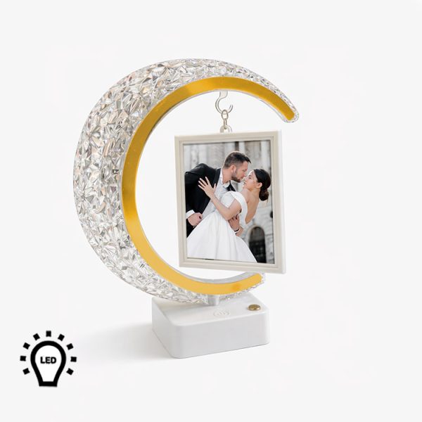 Led'li Hilal Fotoğraf Çerçevesi