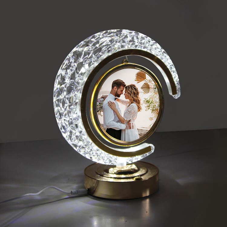LED'li Kristal Hilal Fotoğraf Çerçevesi - Görsel 6
