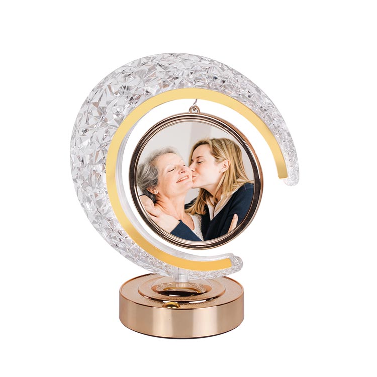 LED'li Kristal Hilal Fotoğraf Çerçevesi - Görsel 3