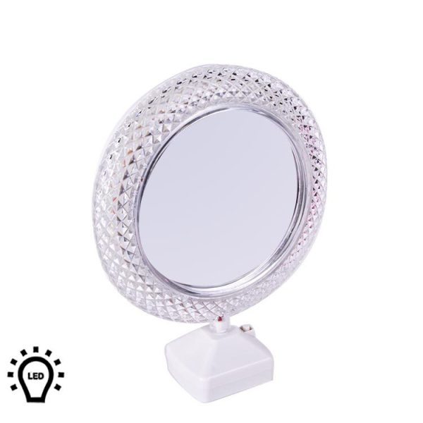 Led'li Kristal Yuvarlak Sihirli Ayna