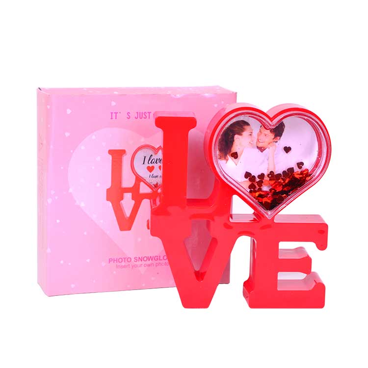Love Fotoğraflı Kar Küresi - Görsel 3