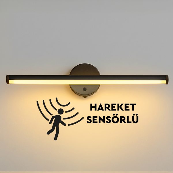 Sensörlü Yapışkanlı Dekoratif Kablosuz Pilli Led Aplik