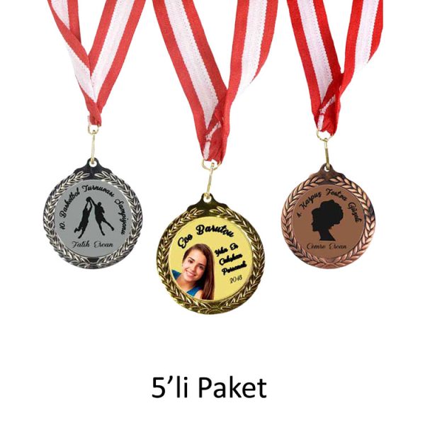 7,3cm Zeytindalı Madalyon - 5'li Paket
