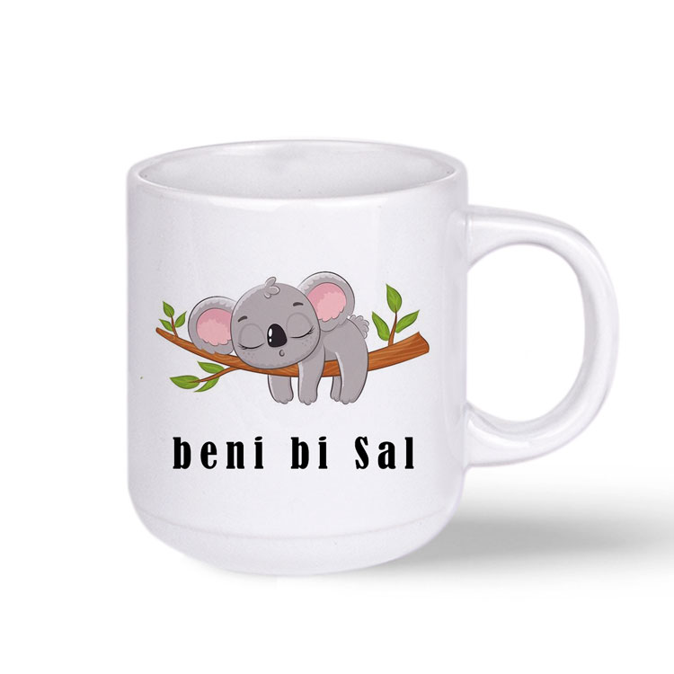Bella Beyaz Porselen Kupa Bardak - Kutulu - Görsel 2