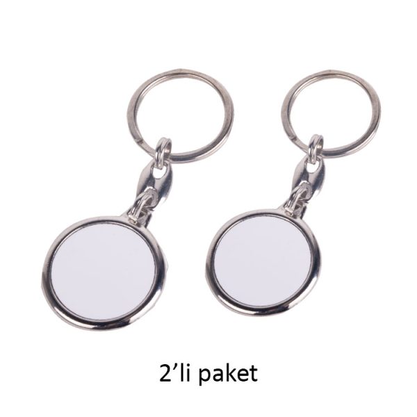 Bella Çift Taraflı Metal Anahtarlık - 2'li Paket