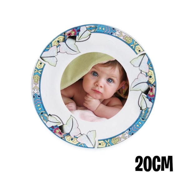 Bordürlü Porselen Tabak - 20cm