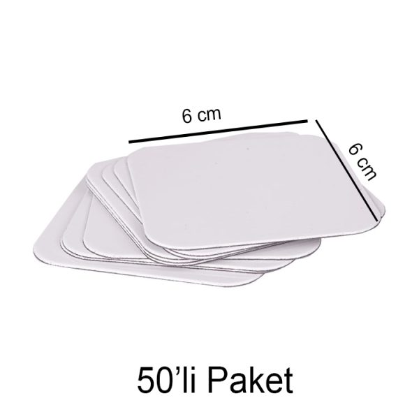 Kare Magnet 6x6cm - 50'li Paket