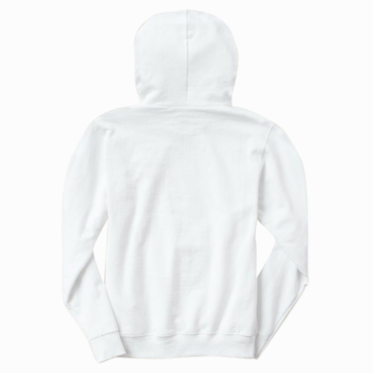 Kapşonlu Cepli ve İpli Beyaz Sweatshirt - Görsel 2