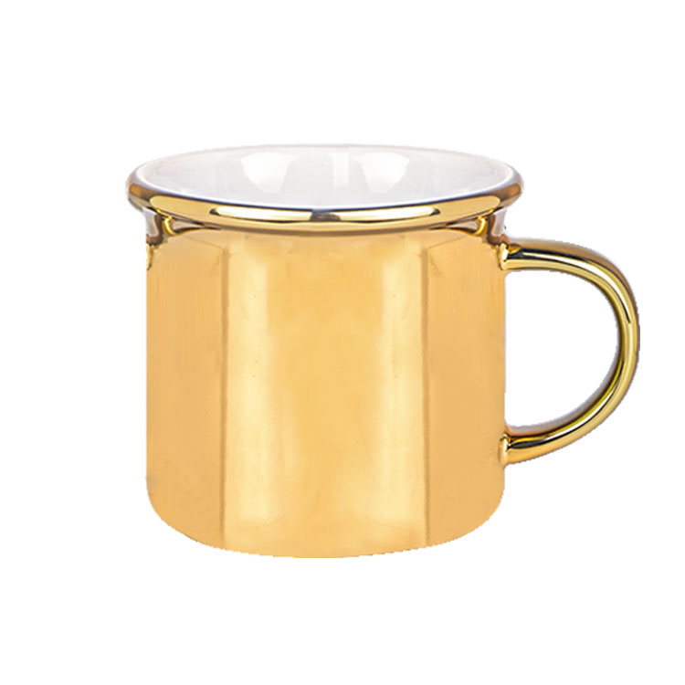 Porselen Altın Enamel Kupa Bardak - Koli - Görsel 3