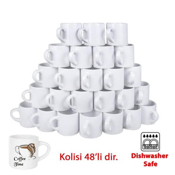 Porselen Beyaz Nescafe Fincanı