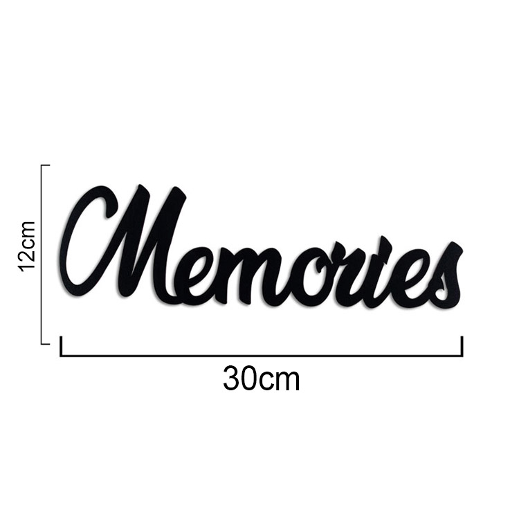 Yapışkanlı My Memories Ahşap Duvar Yazısı - Kutulu - Görsel 5