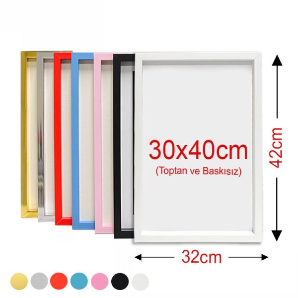 Yapışkanlı Sök Tak Çerçeveler 30x40cm - 2'li Paket