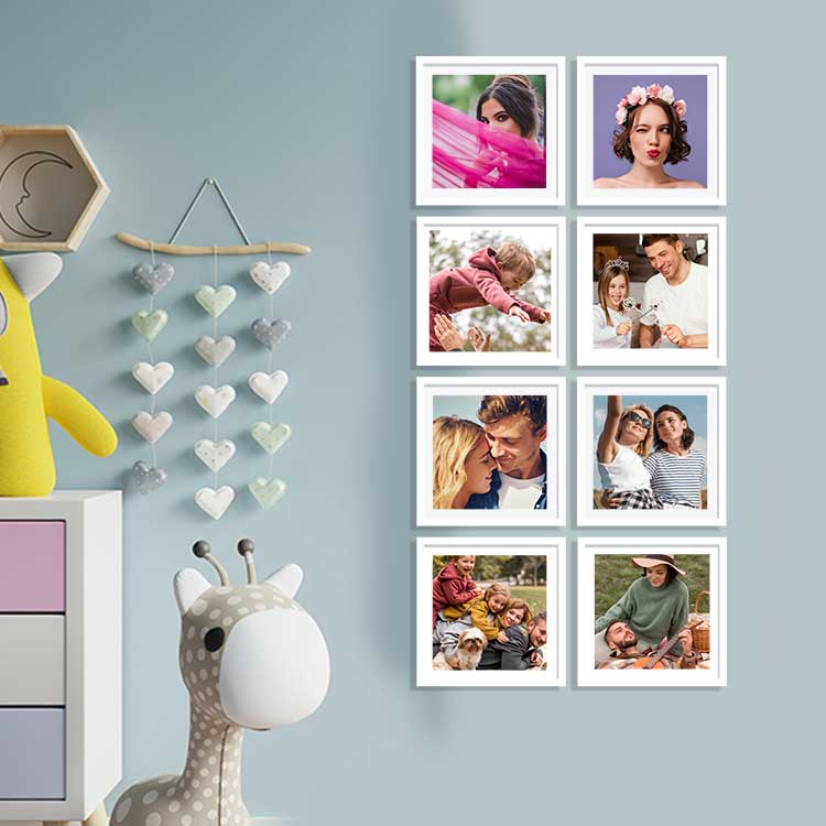 Yapışkanlı Sök Tak Klasik Kare Çerçeveler - 3'lü Paket - Görsel 6