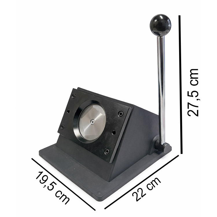 Yuvarlak Buton Rozet kesim Giyotini - 58mm - Görsel 3