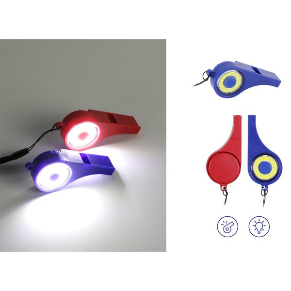 LED Işıklı Düdük (Mavi)