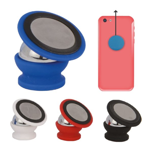 Metal Mıknatıslı Araç Telefon Standı (Siyah)